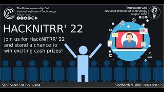 HACKNITRR '22 FINALE | Enterpreneurship Cell NIT Raipur screenshot 3