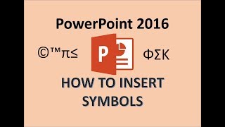 PowerPoint 2016 - Insert Symbol - How to Add Design Display Find & Format Symbols in MS - Trademark screenshot 4