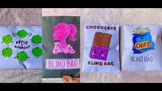 apple workout| barbie| chocolate| chips blind bags unboxing|asmr