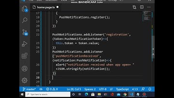 push notification in ionic capacitor app
