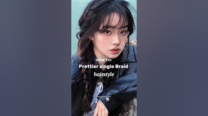 How to prettier single Braid hairstyle || #aesthetic #fypシ #bts #korean #hairstyle