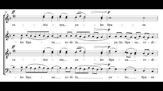 Bogoroditse Devo (S. Rachmaninoff) Score Animation