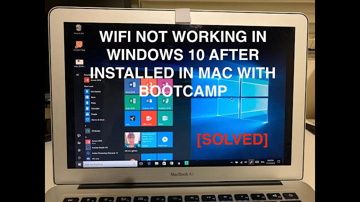 [SOLVED] WIFI problem in Windows 10 in Mac Book installed with BootCamp