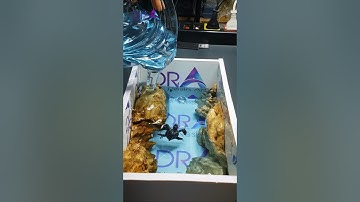 DIY Epoxy Resin Lamp Art! #diy  #shorts  #resinart