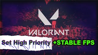 How to Set High Priority to the Game | High priority VALORANT in Task Manager [ Realtime Vs High ]