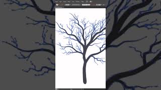 illustrator tutorial bare tree. how to draw Winter tree