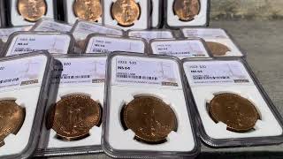 1923 Double Eagle NGC MS64 $20 Lot of 20 Coins Featured Video