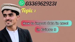 How to import the panel data from Excel to Eviews 9 step by step process. Economics /statistics