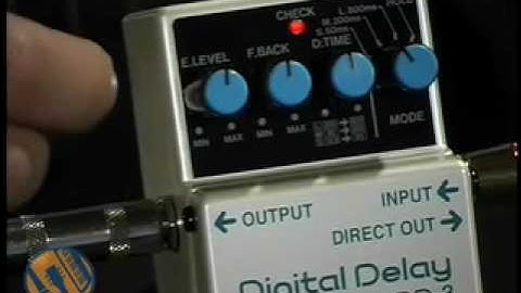 Boss DD-3 Digital Delay: Stompbox Walkthrough Video