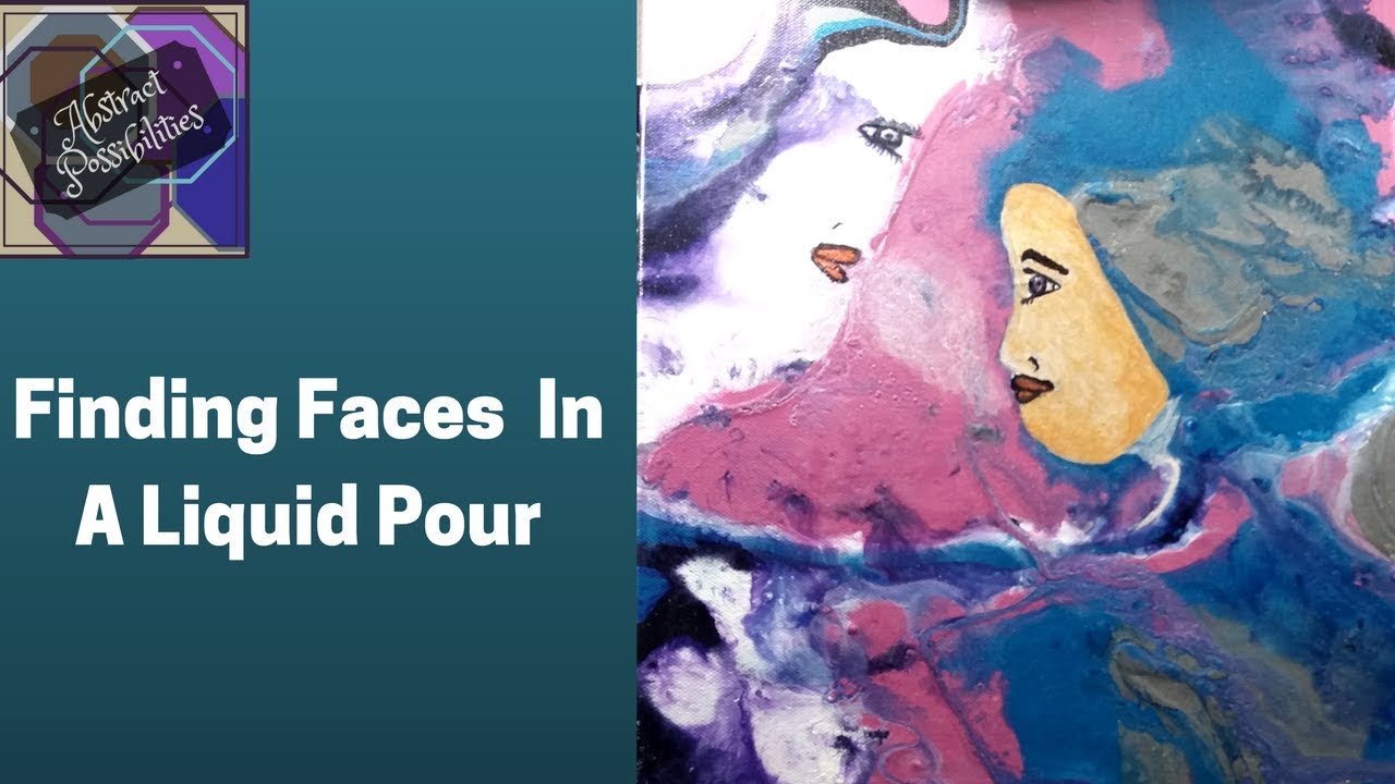 How To Paint A Face On A Liquid Pour Acrylic Painting YouTube