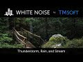 Thunderstorm, Rain, and Stream 10 Hour Sleep Sound - Black Screen