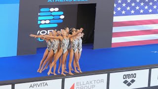 USA Artistic Swimming Team Free FINAL Athens 2023