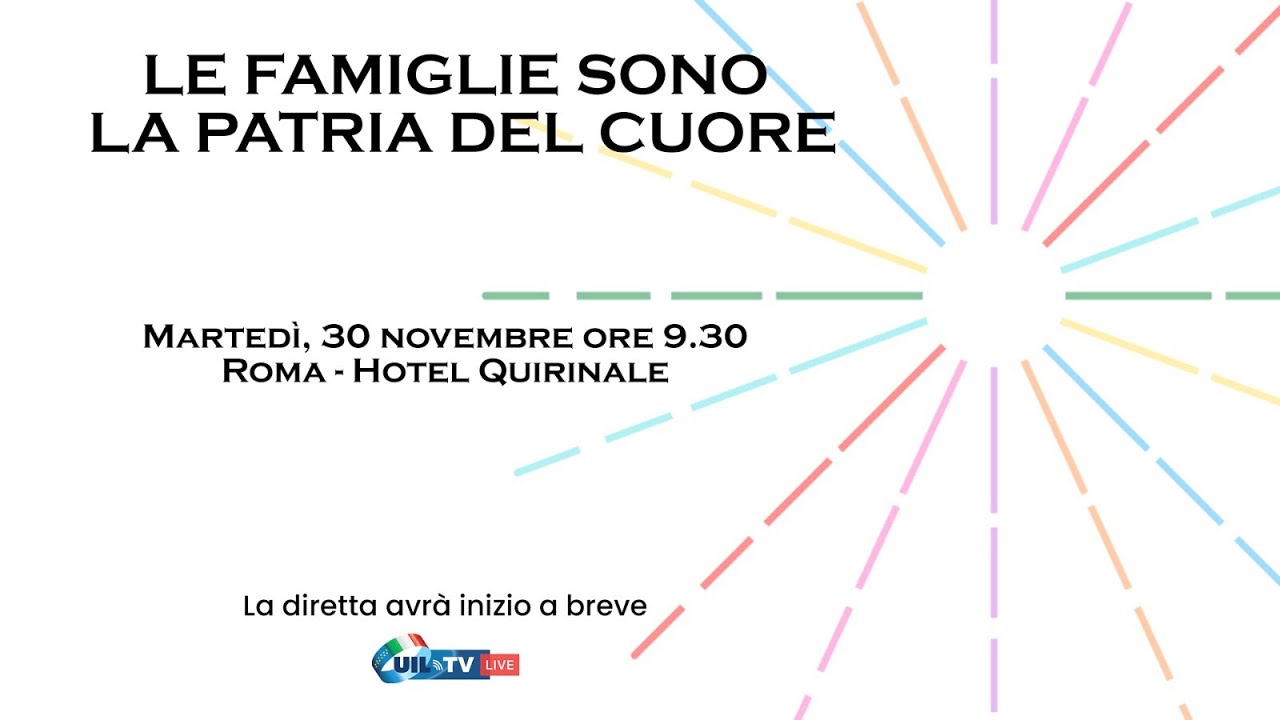 Le famiglie sono la patria del cuore - YouTube
