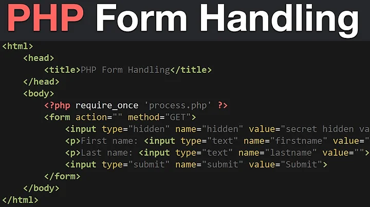 PHP Form Handling Tutorial - GET, POST & REQUEST Global Variables | Learn PHP Programming