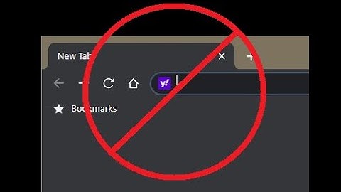 How to remove the Yahoo Icon from your Address Bar inside the Chrome Browser