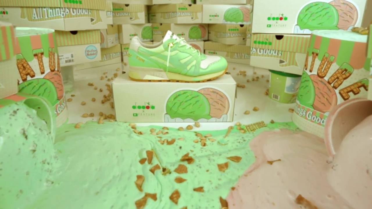 FEATURE TV | DIADORA X FEATURE N.9000 'PISTACCHIO' - YouTube