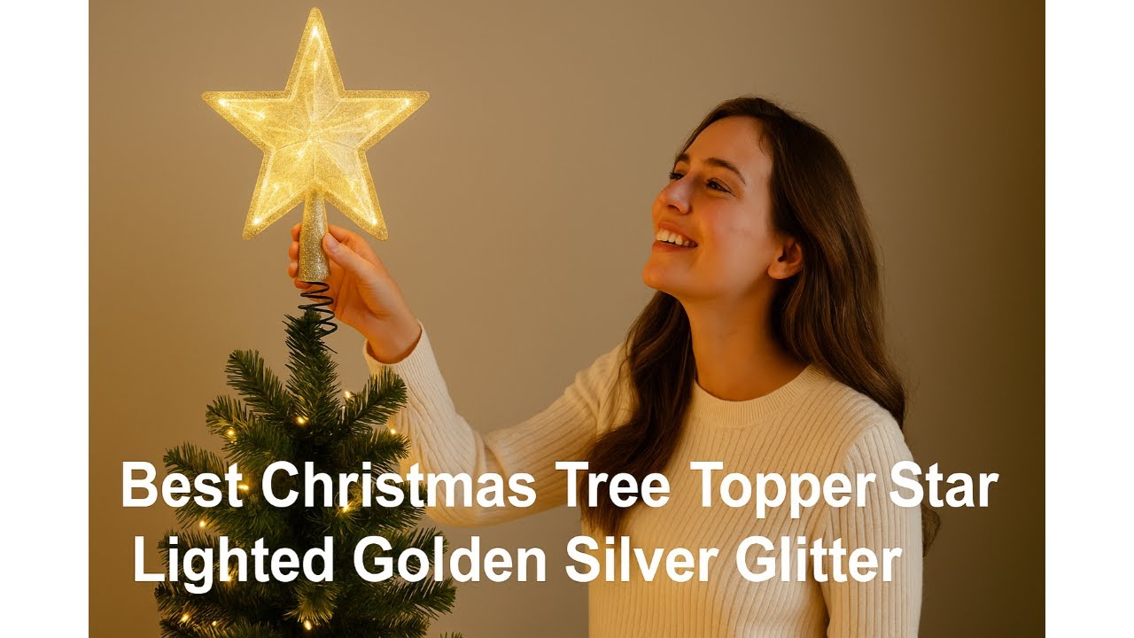 ⭐ JOIEDOMI Lighted PVC Star Topper | Best Christmas Tree Topper Star ...