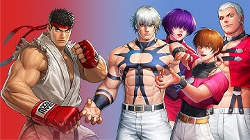 Ryu vs Orochi Team - KOF ALL STAR