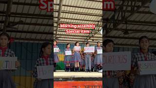 Special Item for the morning assembly #kvs #school #morningassembly #students #specialitem #primary