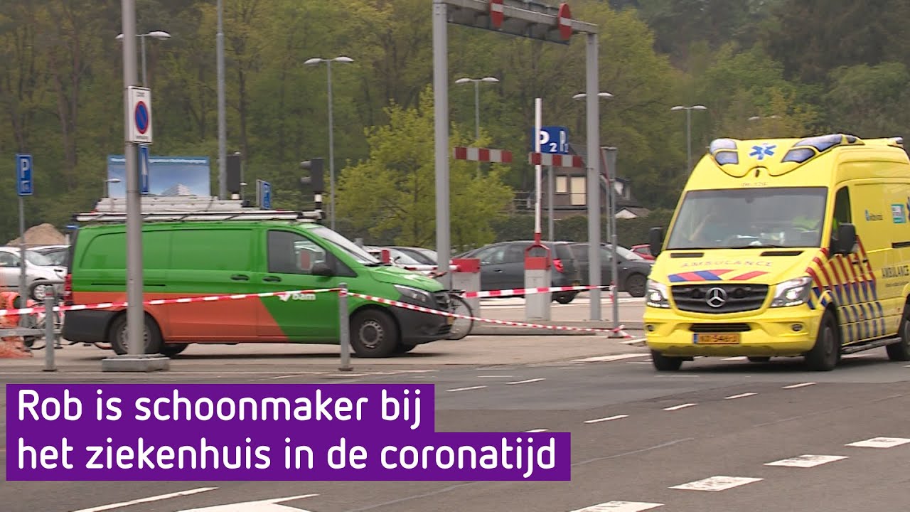 Rob is schoonmaker in het ziekenhuis