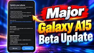 Galaxy A15 получает обновление One UI 9 Beta 2! Важные исправления уже здесь screenshot 5