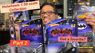 Hotwheels 1:50 scale Batmobile collection Part 2