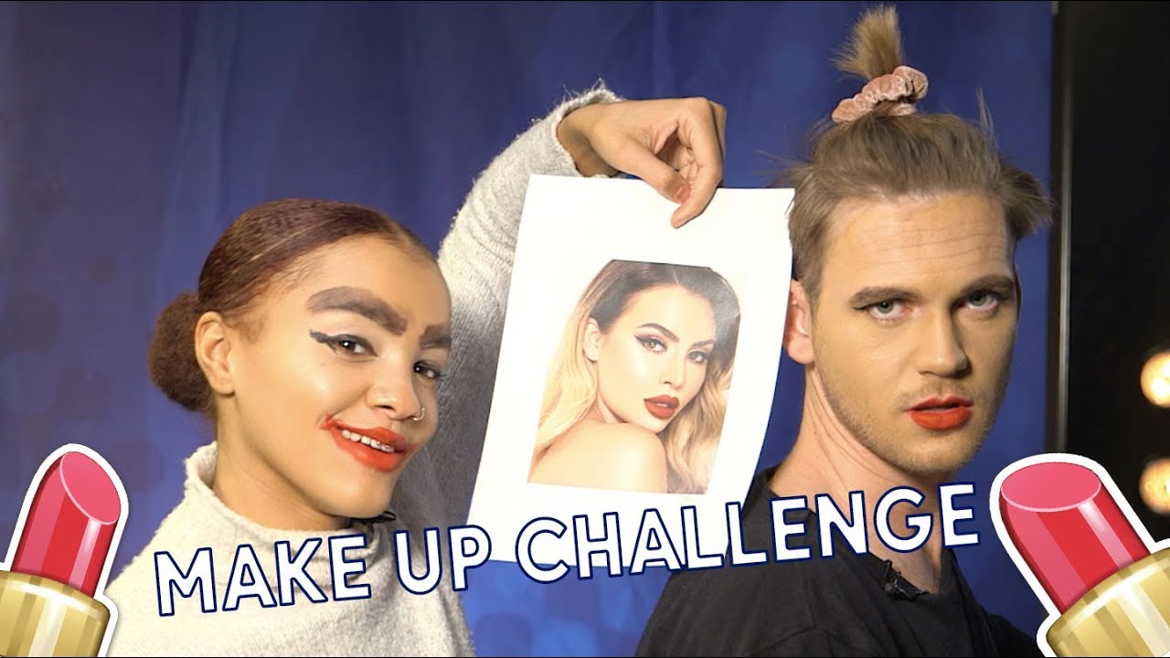 KAOS när Bragi Bergsson och Kadiatou Holm Keita sminkar varandra - Idol Sverige (TV4)