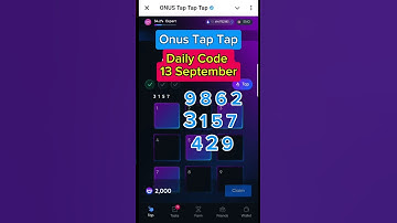 Onus Daily Code 13 September | Daily Code Onus Tap Tap| Daily Code Today #airdrop #onus #tap2earn