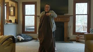 How to fold a fitted sheet using the Konmari method.... Kind of...