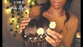 ASMR 💇 Hair Styling, Tingly hair play (brushing, comb sectioning, braiding, scalp massage...)
