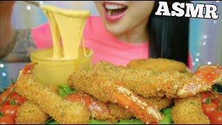 ASMR FRIED KING CRAB, PICKLES   CHEESE SAUCE (EATING SOUNDS) LIGHT WHISPER | SAS-ASMR