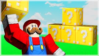 MARIO Using LUCKY BLOCKS in Bedwars (Roblox)