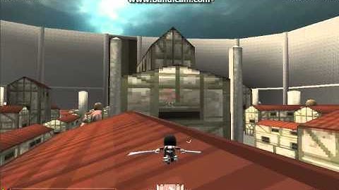 Attack on titan Tribute game by Feng Li normal mode my little brother plays part 1