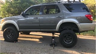 Ep. 6. Sequoia Extended Travel With Old Man Emu Rear Shock Install How To