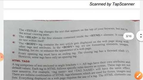 31.8.20 Class 8 Computer Ch.7 Understanding HTML part 2