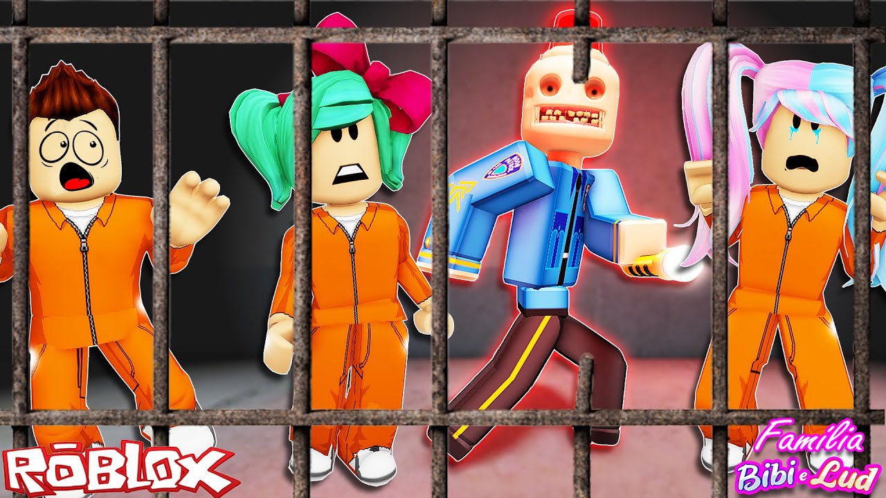 ANIMATRONIC? ESCAPE DO POLICIAL MALUCO DO ROBLOX!! (Escape Siren Cop's  Prison) 