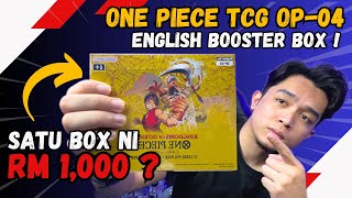 One Piece Card Game OP-04 English Booster Box Unboxing and Review ! Satu Box Ni RM1,000 ?