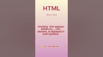 HTML bold text 🔥 / CS Coding Hub #html #shorts
