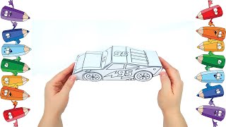 Тачки Маквин 3Д модель Рисуем и раскрашиваем Cars Mc Queen 3D model We draw and paint diy crafts