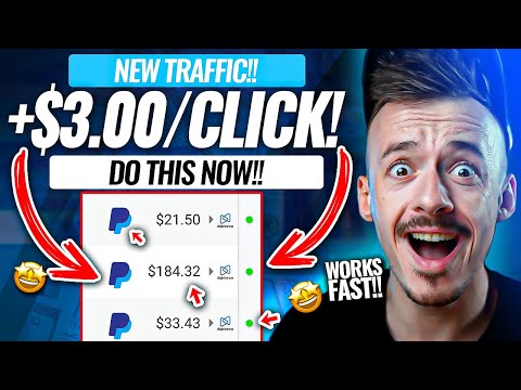 NEW Traffic Source Pays +$3.00 PER CLICK! ($250 PER DAY!) Make Money Online 2023