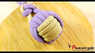 2 color monkey fist knot