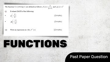 Solving a CXC Math Past Paper Question on Functions