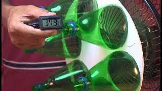 видео Как сделать кондиционер своими руками из вентилятора и бутылки