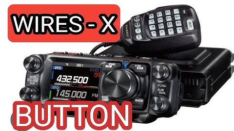 Yaesu FTM500D - Wires X Button