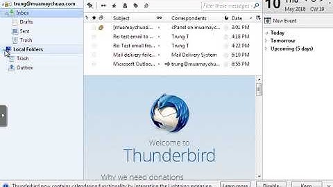 Cấu hình email trên Thunderbird