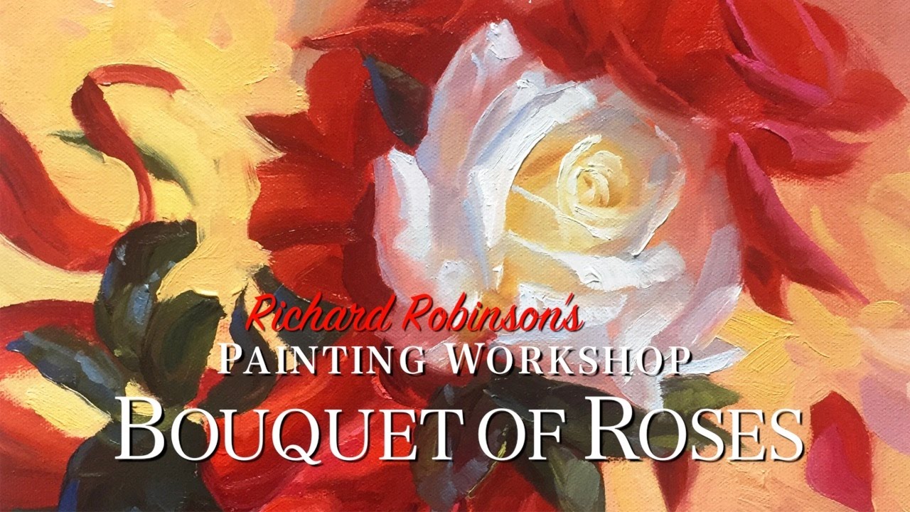 Bouquet of Roses Painting Lesson YouTube