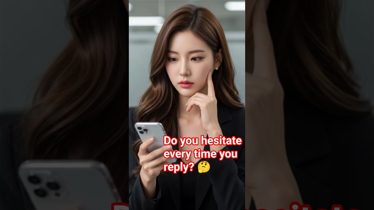 Do you hesitate every time you reply? #overthinking #communicationskills #messaging