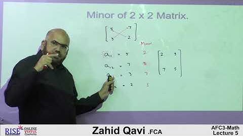 CA AFC 03 QM Maths by Sir Zahid Qavi Lecture # 05 (Chapter # 10)