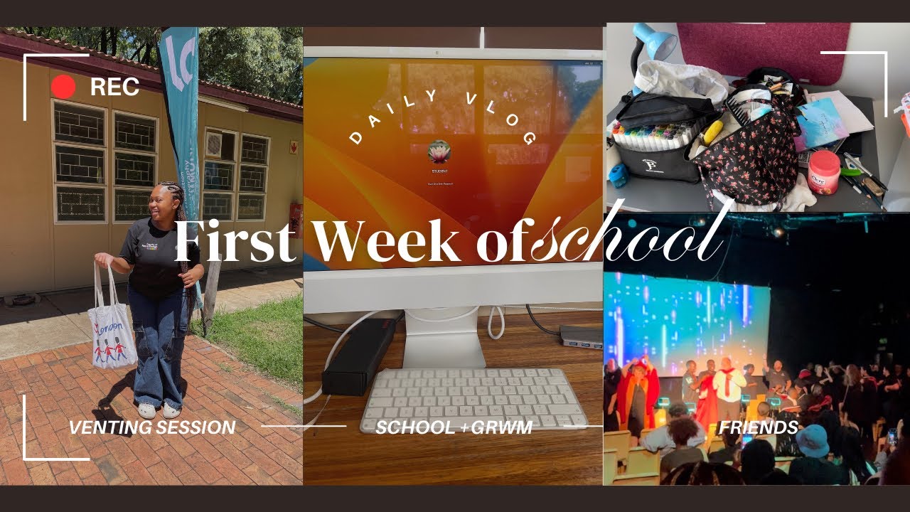 FIRST WEEK OF SCHOOL |VENTING SESSION |GRWM|SEEING MY FRIENDS AFTER 2 ...