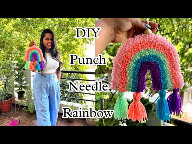 DIY Rainbow Punch Needle